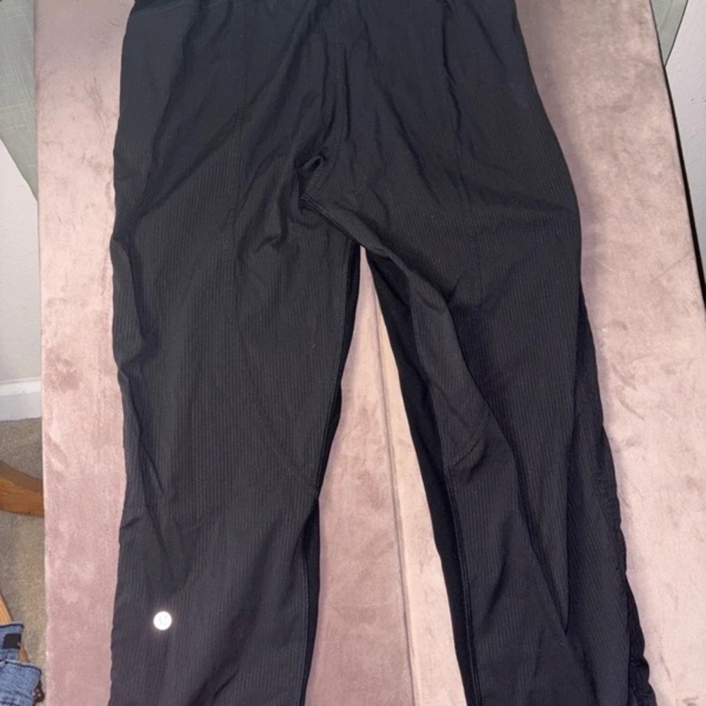 Black Drawstring Active Trousers for Women - Picture 3 of 4